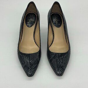 Cole Haan Carma Air 55 Black Snakeskin Pump Heels VGUC 7.5 C Wide